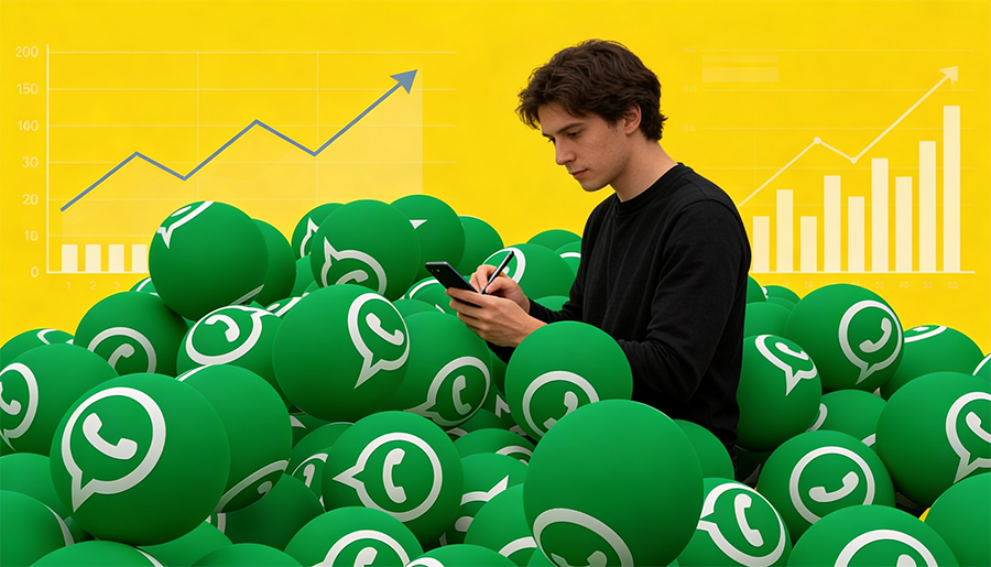 Gestão sem dados no WhatsApp